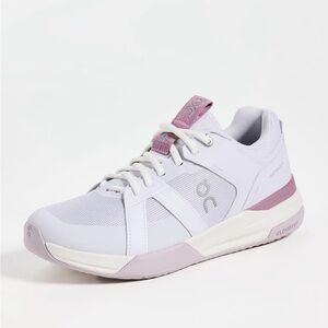 On Running Women's White and Pink Sneakers